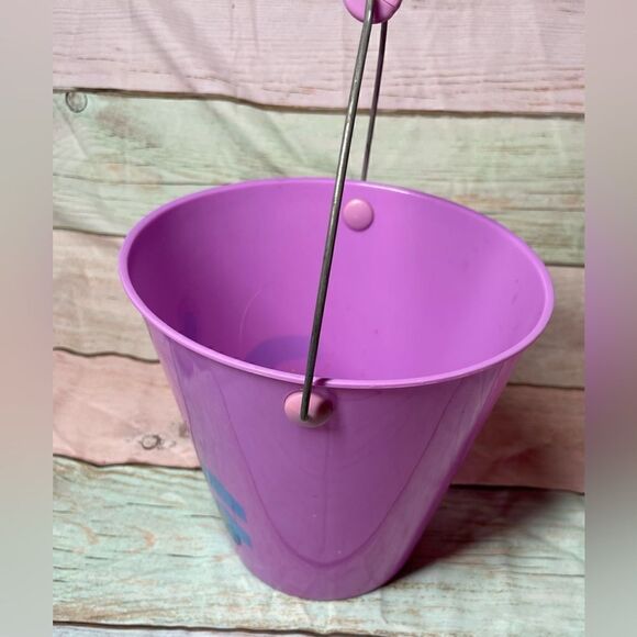 🔥❤️🔥 Decorative Purple Easter Bunny Pail Basket with Handle EPC Easy to … - Picture 2 of 6